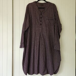 HUDSON ROOM Flannel Night Shirt~XL